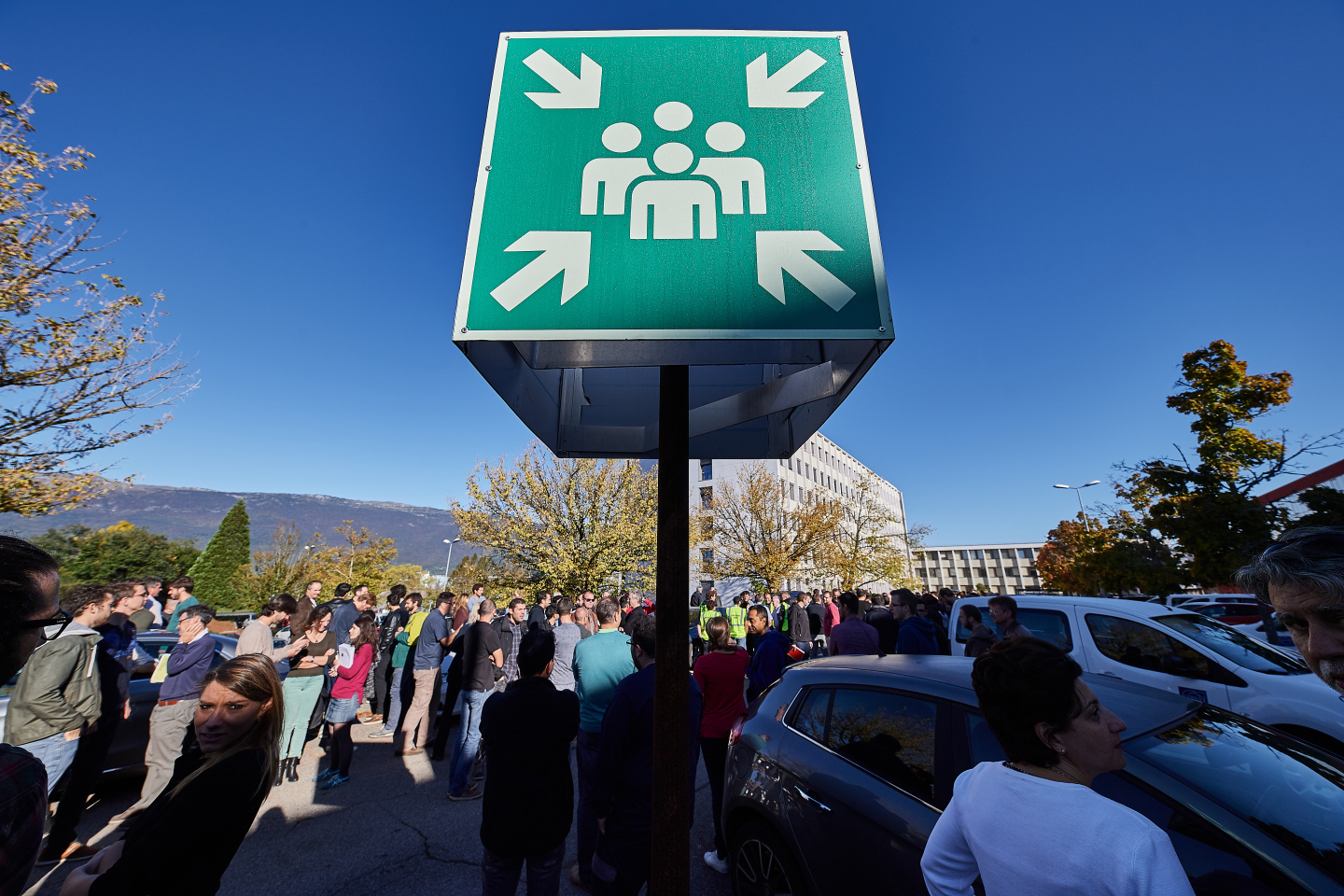 Fire drill at two CERN buildings