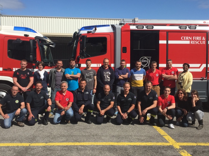 Les pompiers du CERN se perfectionnent