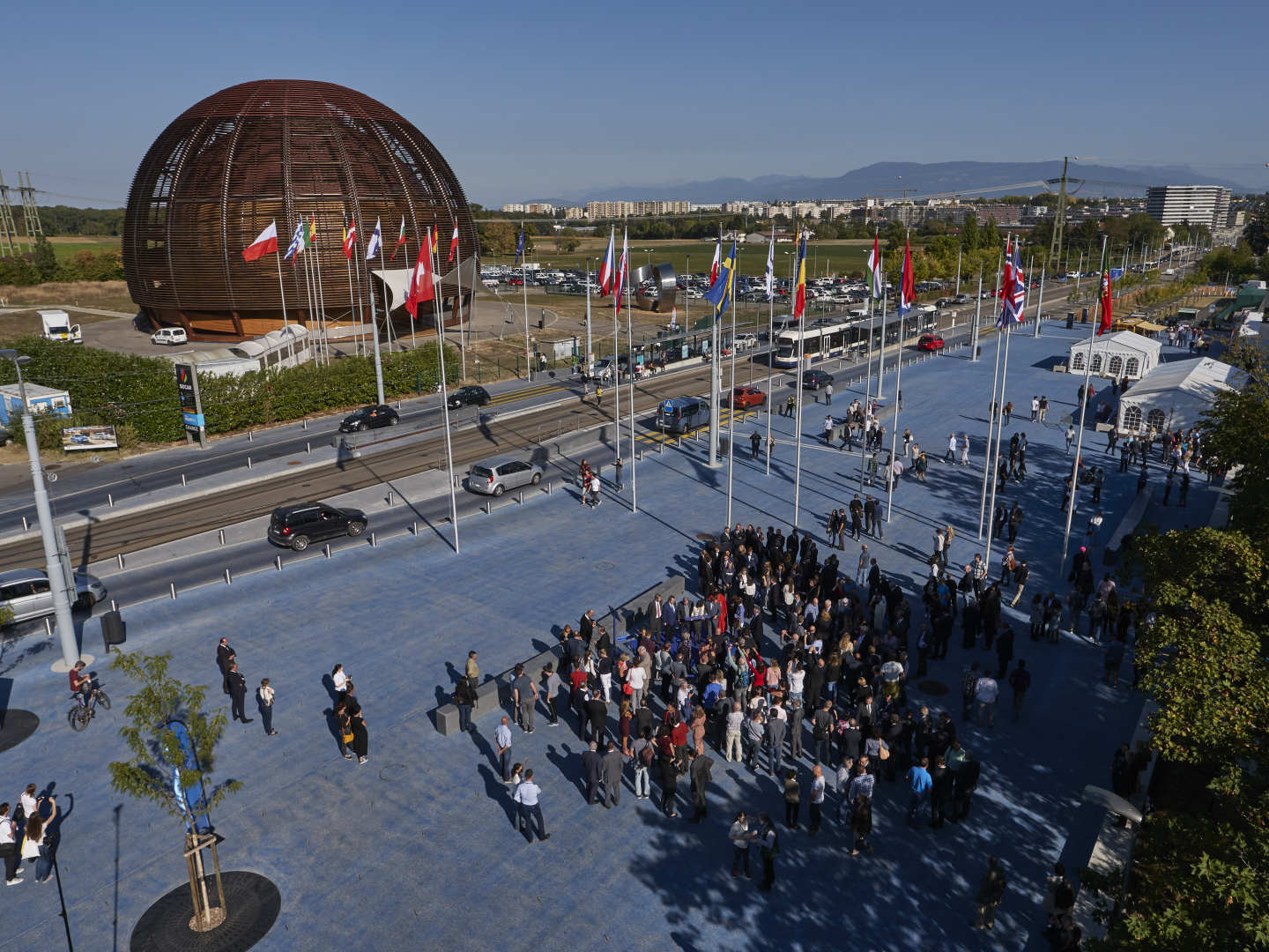 Air view of the Esplanade des particules