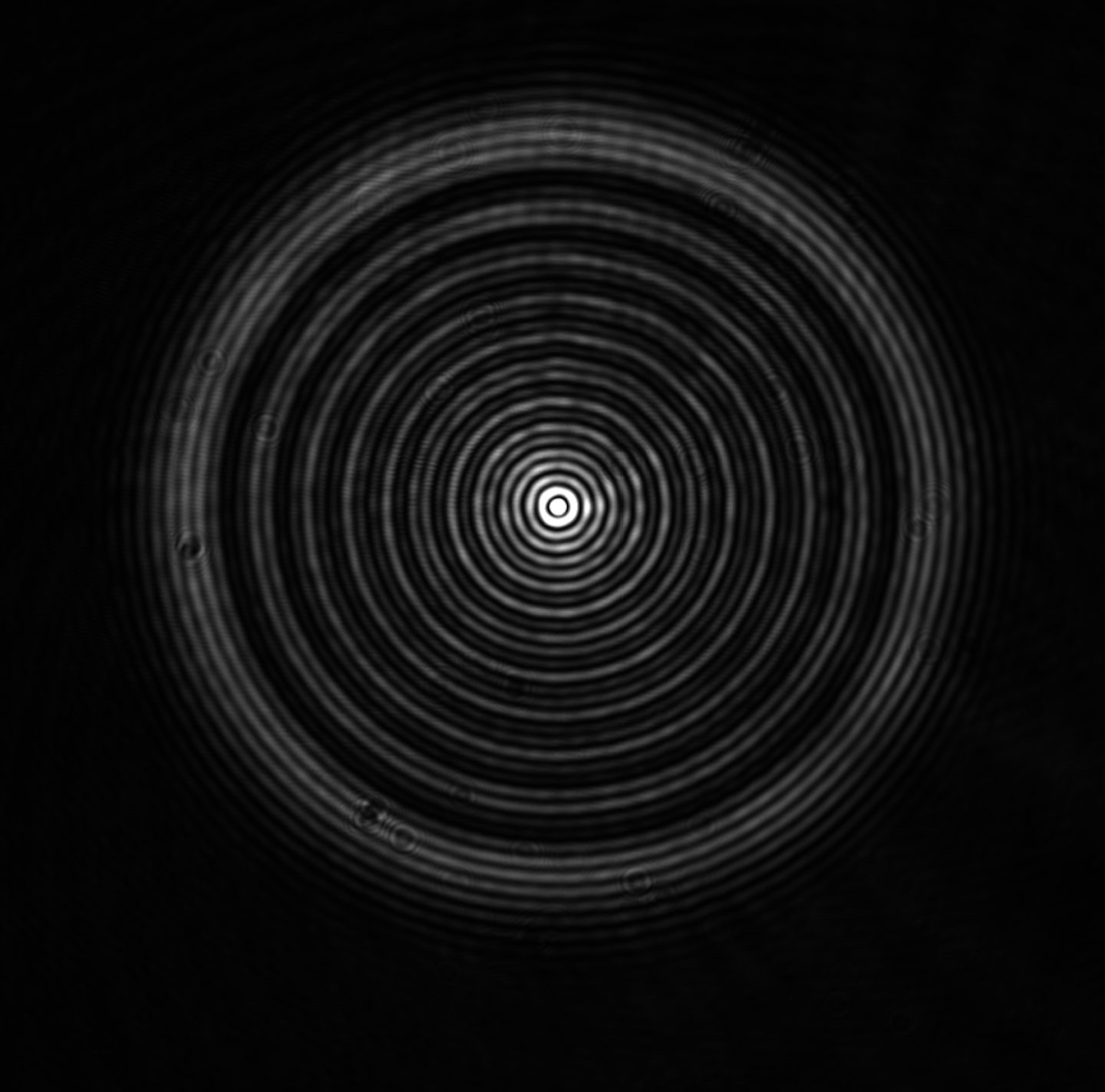 Transverse cross-section of a beam produced by the structured laser beam