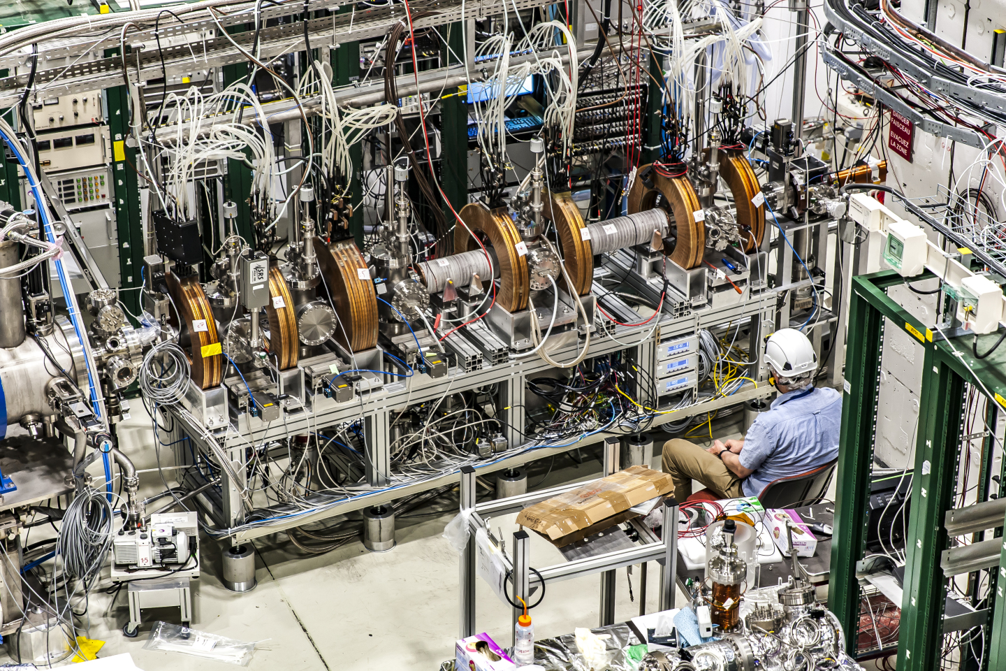 The GBAR experiment in the Antiproton Decelerator hall.