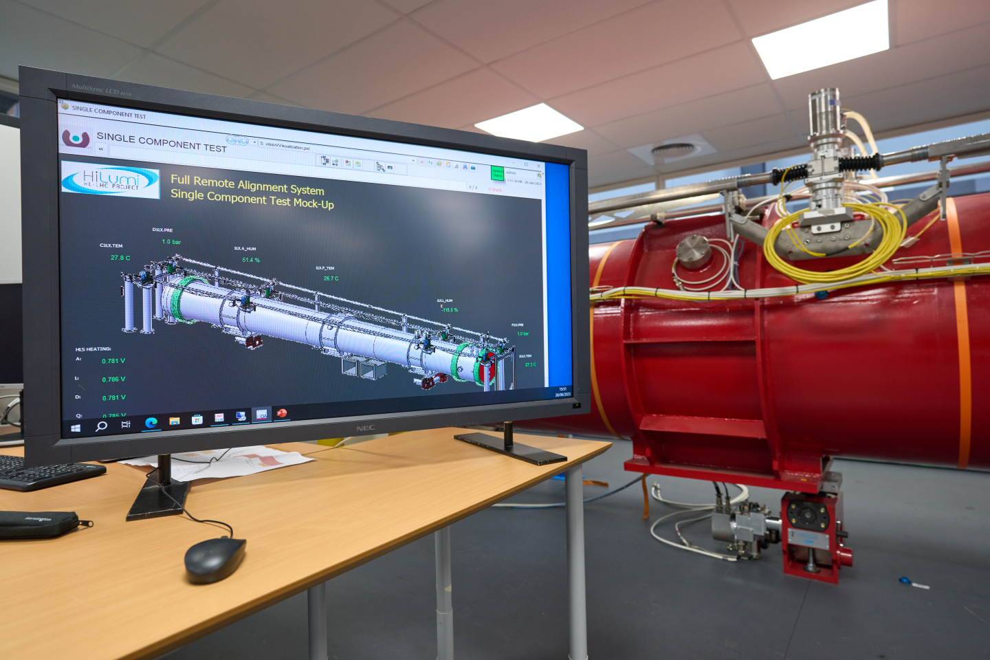 Solutions for the new remote alignment system (FRAS) have been defined and validated using a test model.