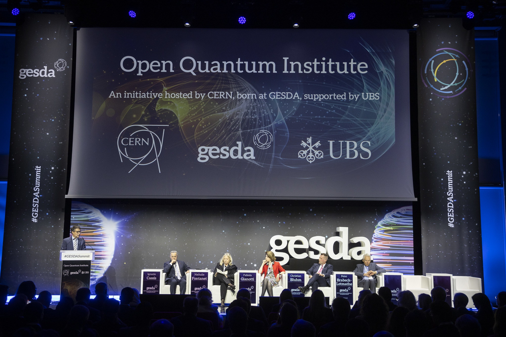 Announcement of the launch of the open quantum institute at the GESDA summit 