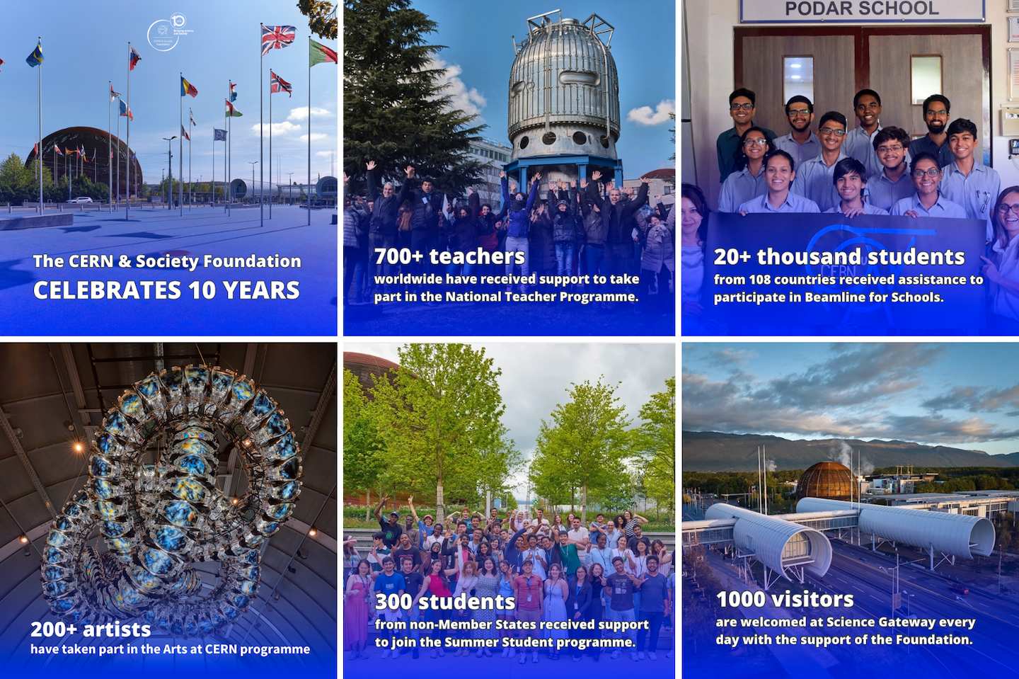 CERN & Society Foundation instagram tiles