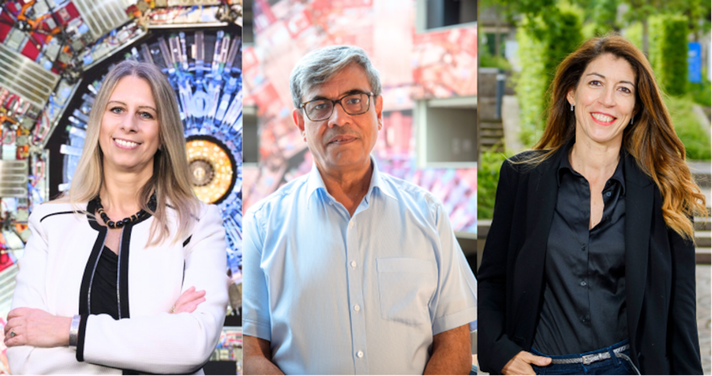 Portrait of 2 women and a man