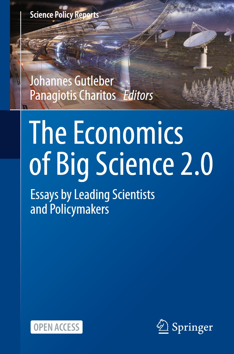 Front cover of "The Economics of Big Science 2.0" book
