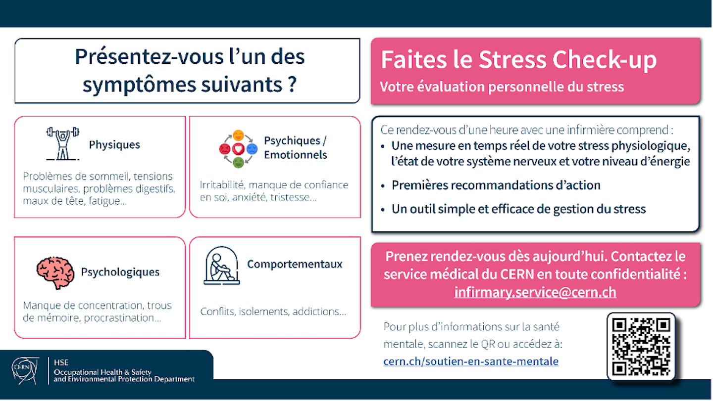 Stress check-up poster FR