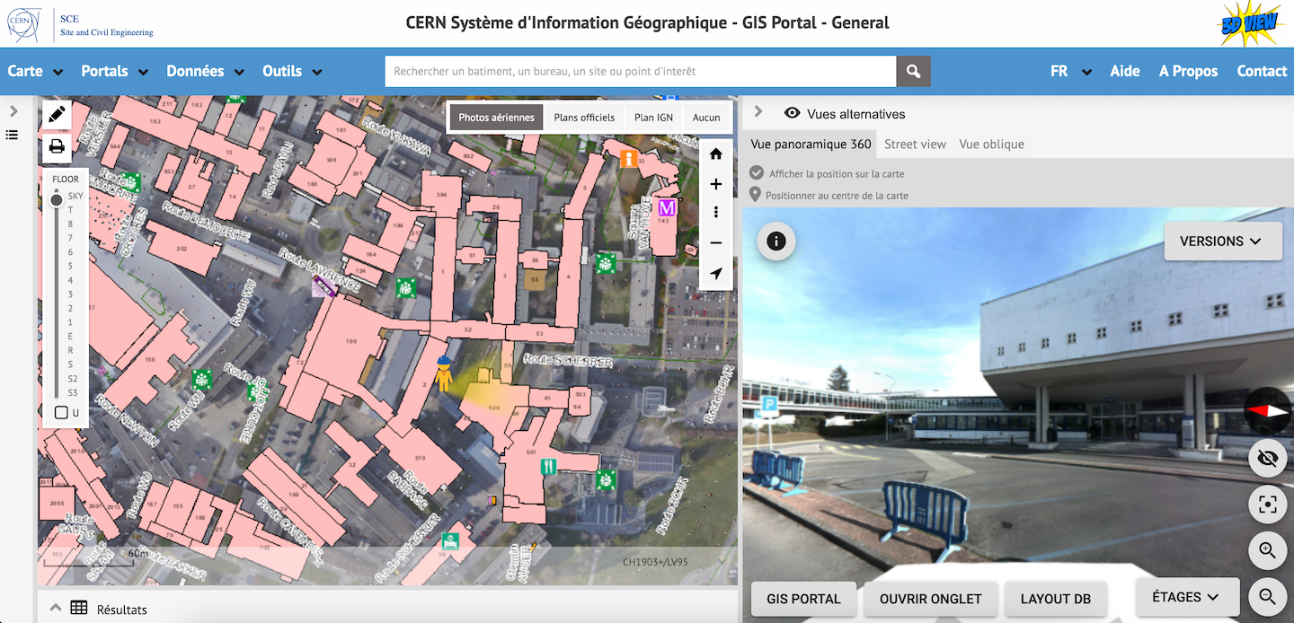 View of the Main Building taken during the photography campaign in November 2020. The panoramic photographs can be viewed in the GIS portal by clicking on the “Alternative views” button in the top right-hand corner.