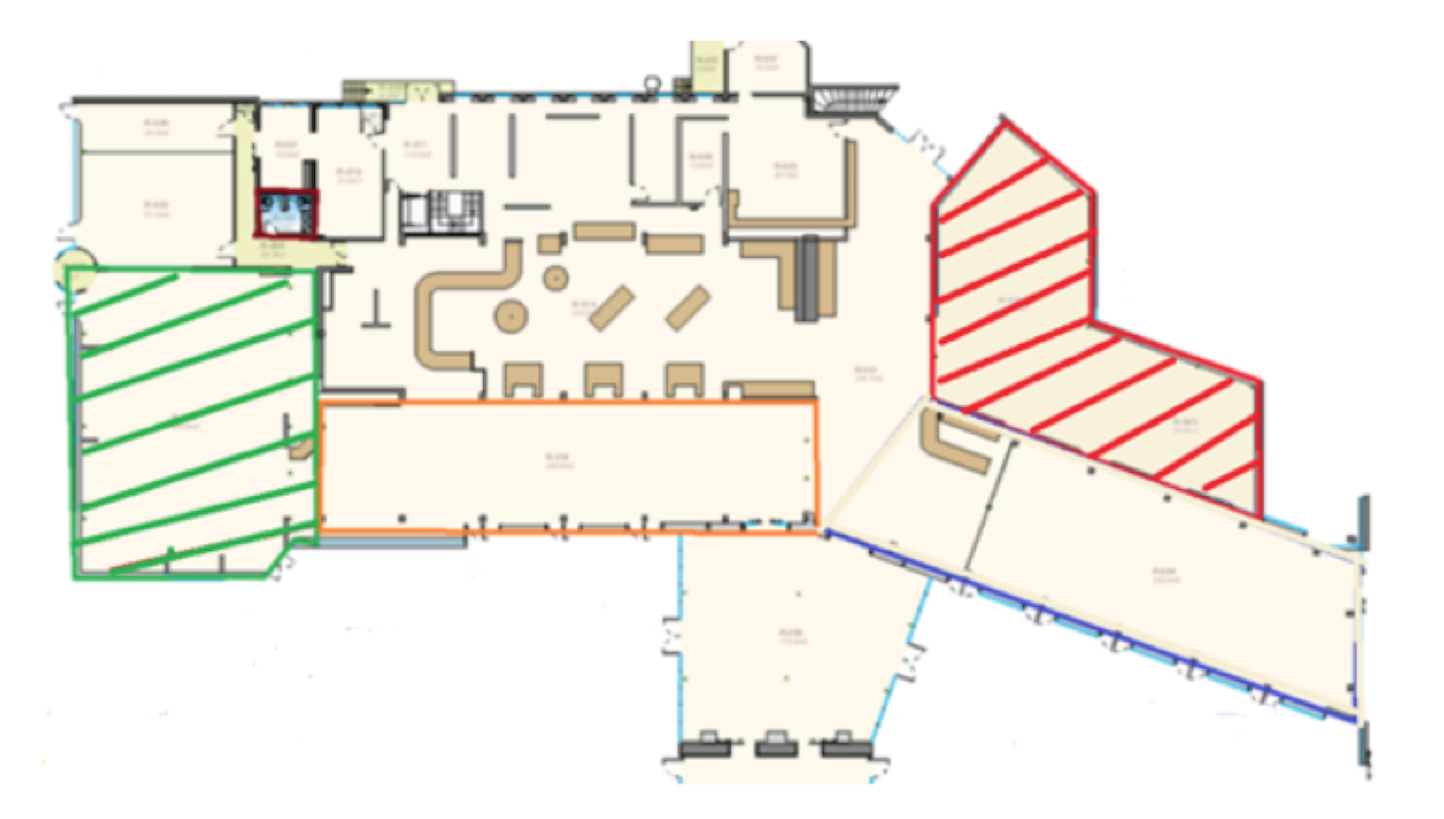 Refurbishment work and replacement of furniture in Restaurant 1