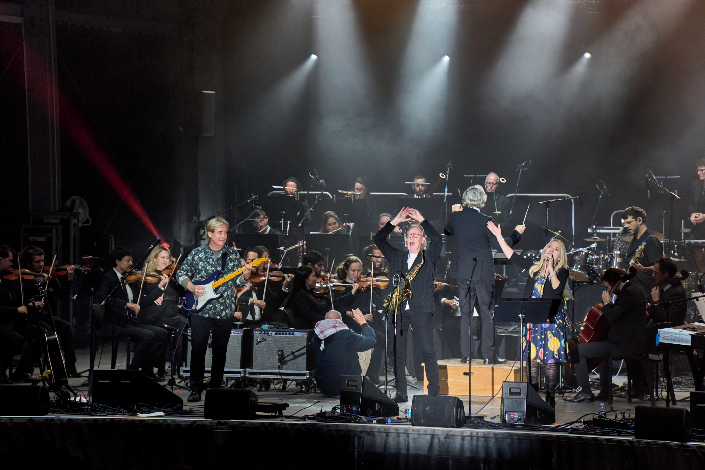 Musicians on stage