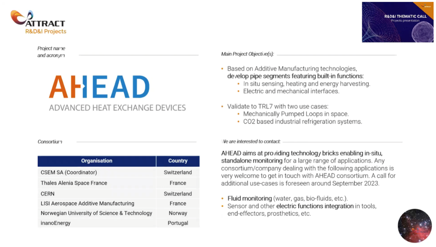 Advanced Heat Exchange Devices (AHEAD) is one of the R&D&I funded projects coordinated by the Swiss research and development centre (CSEM) in which CERN is part of the consortia. (Image: AHEAD)