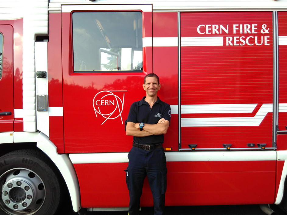 Franck Chambolle, firefighter at CERN
